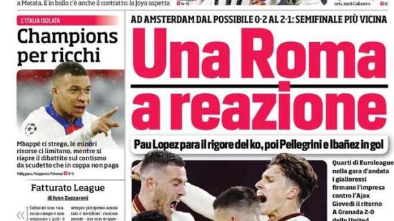 Prima CdS - Si riapre il dibattito sul contismo da scudetto che in coppa non paga