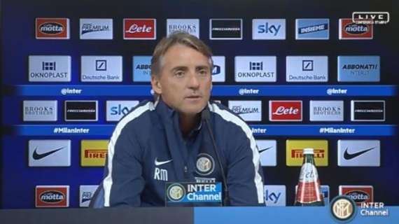 Sassuolo-Inter, domani 12.30 Mancini in conferenza