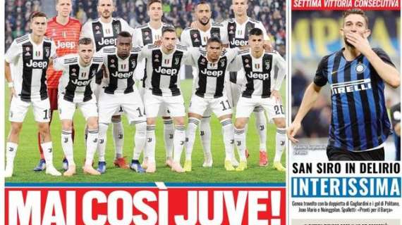 Prima pagina TS - Interissima, San Siro in delirio