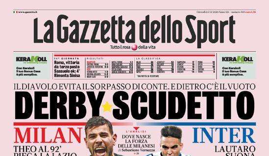 Prima GdS - Derby scudetto: il Diavolo evita il sorpasso di Conte. E dietro c'è il vuoto