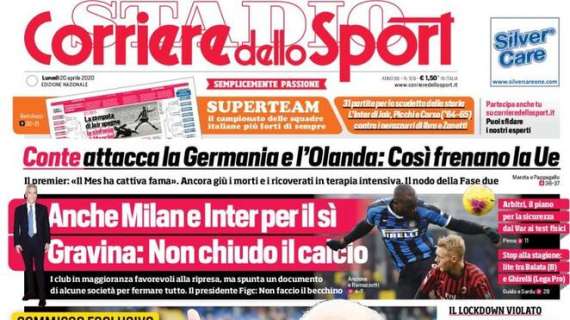 Prima CdS - Commisso: "Chiesa, due condizioni per farlo andare via". Ripresa, Milan e Inter per il sì, Gravina: "Non chiudo il calcio"