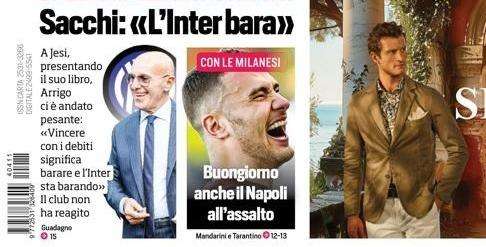 Prima CdS - Sacchi: "L'Inter bara". Arrigo ci è andato pesante. Il club non ha reagito