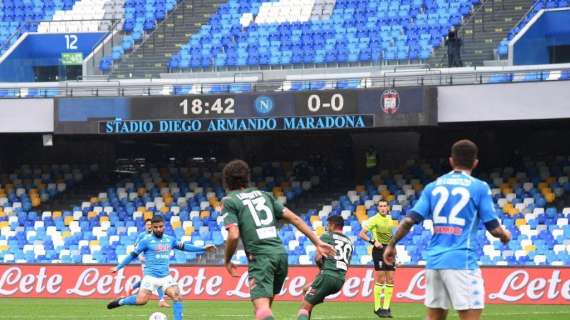 Napoli-Inter, partenopei in campo con una divisa speciale dedicata a Maradona 