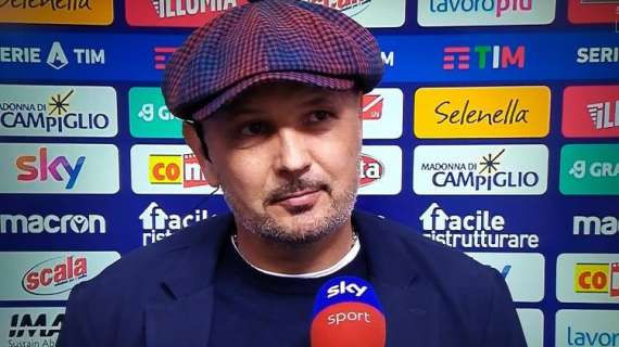 Bologna, Mihajlovic a Sky: "Non ho visto azioni manovrate dell'Inter, ci è mancato solo il gol"