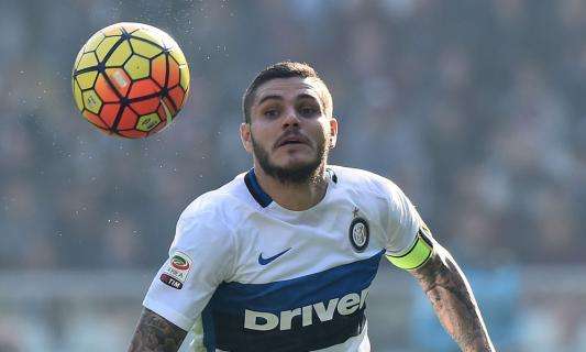 Icardi tweetta: "Bravi ragazzi, vittoria di sacrificio"