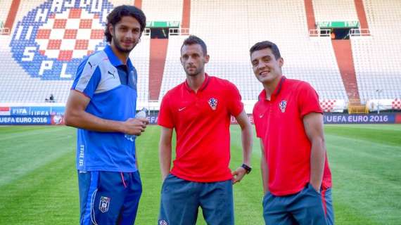 FOTO - Ranocchia: "Nel prepartita con Mateo e Brozo!"