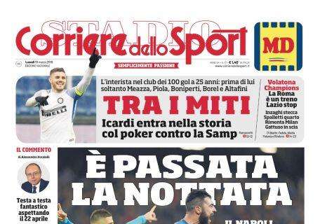 Prima pagina CdS - Icardi tra i miti