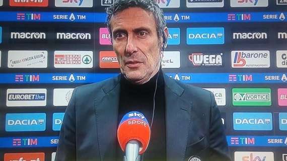 Udinese, Gotti: "Un giorno per preparare l'Inter, è una situazione che non ci favorisce"