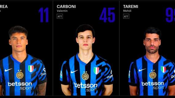 L'Inter riabbraccia Valentin Carboni e... gli assegna il numero di maglia: l'argentino indosserà di nuovo la 45 