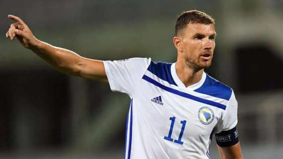 InterNazionali - Dzeko capitano della Bosnia: in campo dal 1' contro la Georgia 