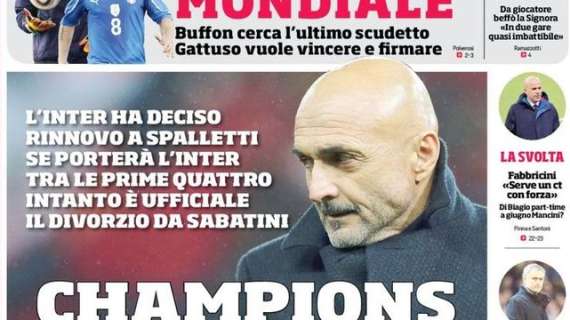 Prima CdS - Spalletti-Inter: pronto il rinnovo con la CL