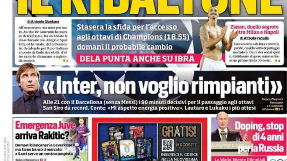 Prima CdS - Conte: "Inter, non voglio rimpianti". Lautaro e Lukaku i più attesi