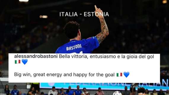 Bastoni torna ad esultare anche con la sua Italia: "Bella vittoria, entusiasmo e la gioia del gol"