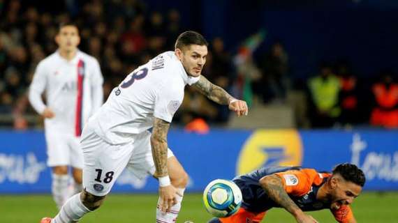 Il Psg soffre per 74 minuti, poi schianta il Montpellier: finisce 1-3, a segno anche Icardi