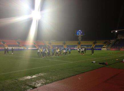 FOTO - Inter in campo a Kazan per l'allenamento