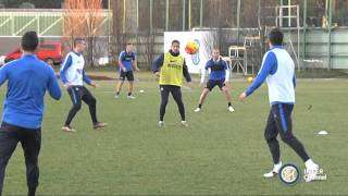 VIDEO - Si torna ad Appiano, sorpresa Gnoukouri: gol da attaccante per l'ivoriano!