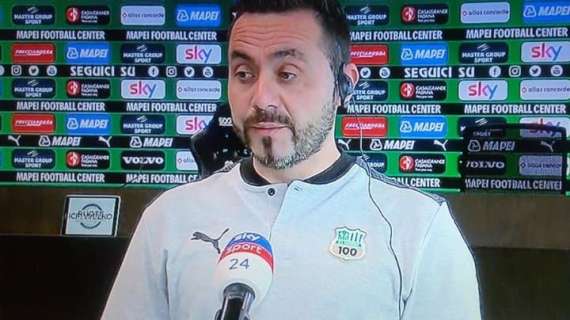 Sassuolo, De Zerbi: "Out Caputo e Defrel, Berardi c'è. Inter forte, ma noi in campo con coraggio"