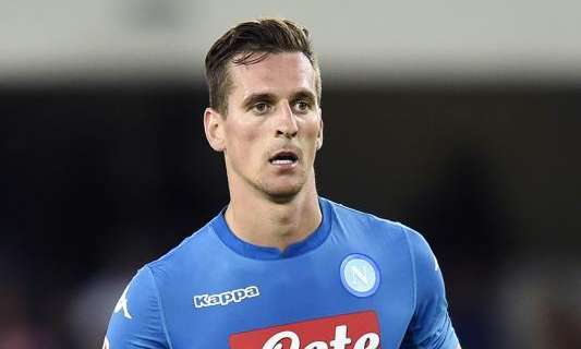 Dall'Inter un tweet per Arek Milik: "Torna presto"