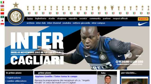 Inter, pochi fan ma attivissima sui social network