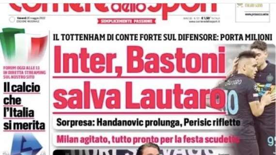 Prima CdS - Inter, Bastoni salva Lautaro 