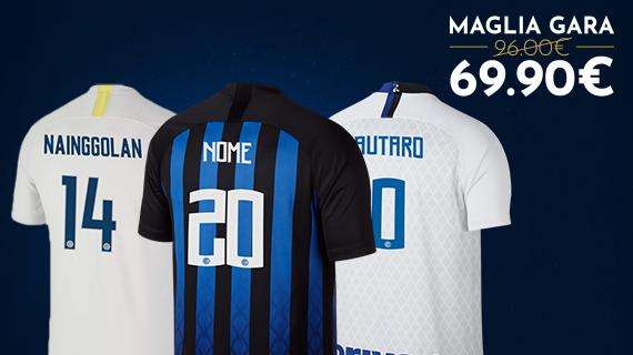 Le maglie dell'Inter 2018/19 con nome e numero a 69.90€ sul nostro web store!