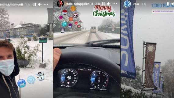 FOTO - Ancora neve ad Appiano: le "testimonianze" dei nerazzurri sui social