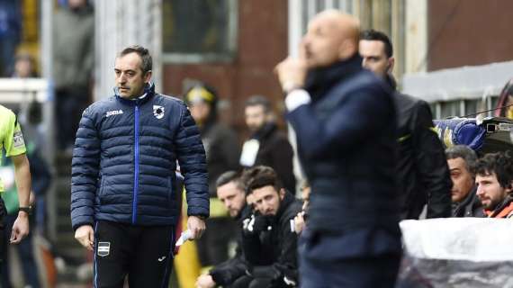 Samp, Giampaolo: "Contento per la vittoria, solo con Inter e Crotone partite al di sotto"