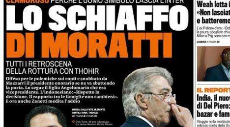 GdS - Lo schiaffo di Moratti: tutti i retroscena della rottura con Thohir. Anche Zanetti medita l'addio