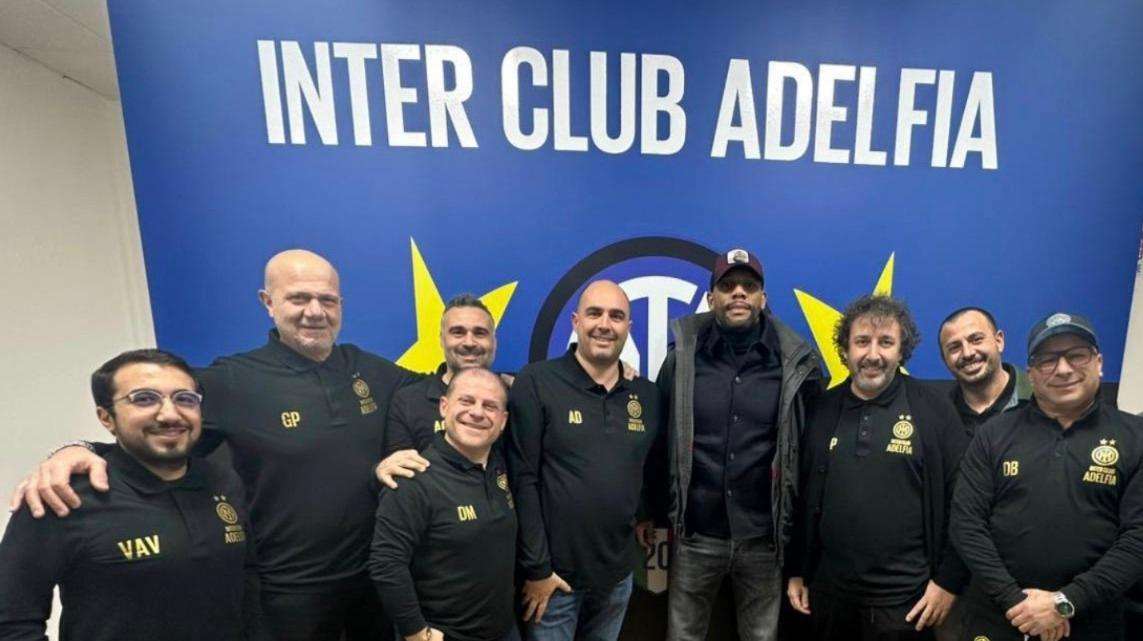 A cena con Maicon: l'Inter Club Adelfia festeggia il Natale con il Colosso nerazzurro