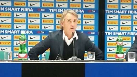 Mancini in conferenza: "Forse non dovevo sostituire Kondogbia. Finora un buon lavoro. Perdere in casa..."