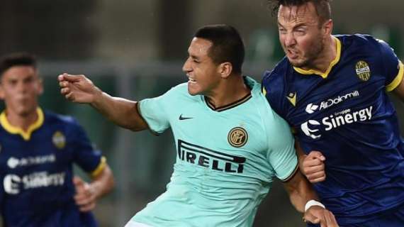 Verona-Inter, Sanchez da uomo squadra: 46 passaggi, tanti duelli e uno sprint da fulmine