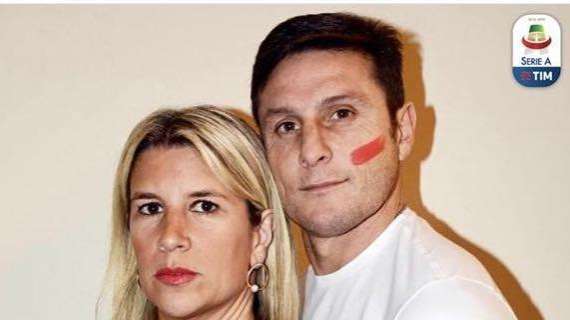 'Un rosso alla violenza', scendono in campo anche Zanetti e Paula