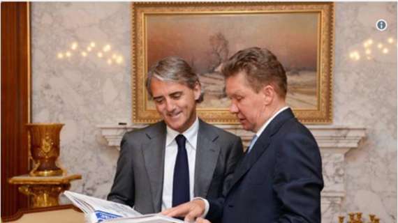 Mancini verso lo Zenit, incontro in Russia col Ceo di Gazprom Miller