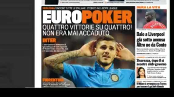 Prime pagine - Tutti concordi: l'Inter vince ma a fatica