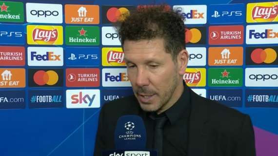 Atletico, Simeone a Sky: "Era la partita che volevamo. Inzaghi? Sono contento di quello che sta facendo"