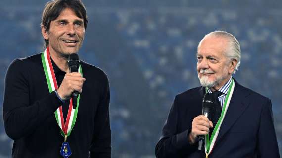 Conte resta al Napoli, l'annuncio di De Laurentiis: "Avanti tutta. Più forti di prima!"