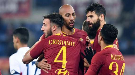 Roma, tris al Genoa: Cristante salva Di Francesco, 3-2 all'Olimpico