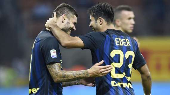 Eder e Candreva il 18 ottobre all'Inter Store Milano