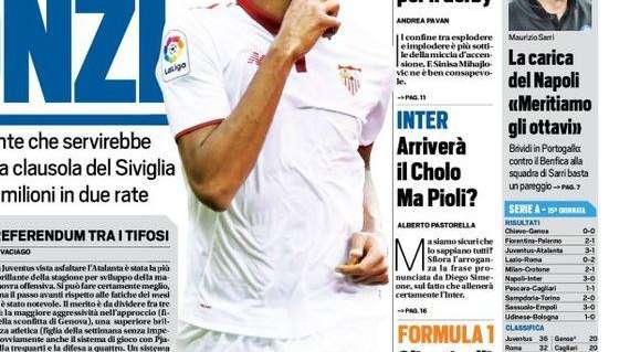 Prima TS - Inter, arriverà il Cholo Simeone. Ma Pioli?