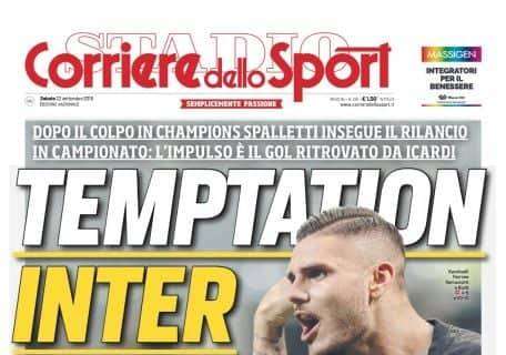 Prima pagina CdS - Temptation Inter, Spalletti insegue il rilancio in campionato