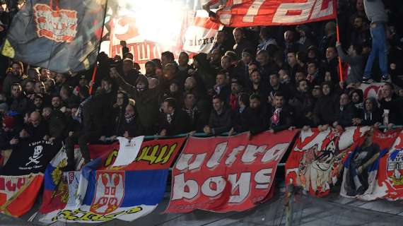 Milano vietata ai tifosi della Stella Rossa, appello del club serbo: "Rispettate il divieto"