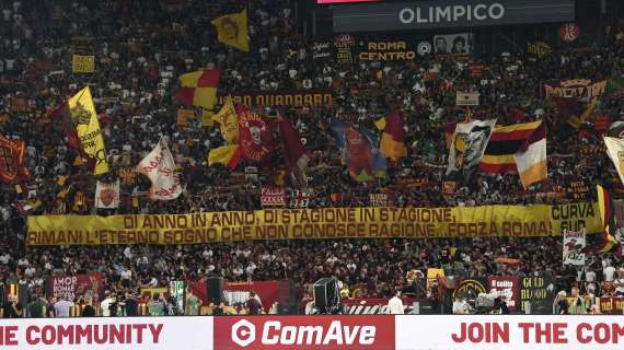 Roma-Inter, la Curva Sud protesta: "Fuori per 15' e in silenzio. Famiglia Friedkin, esigiamo un cambio di rotta"