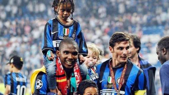 Zanetti celebra Eto'o: "Amico e compagno speciale. Quante emozioni insieme"