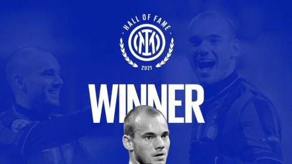 Hall of Fame Inter, ufficiale l'ingresso di Wesley Sneijder