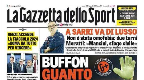 Prime Pagine - Buffon sfida l'Inter: "Potevano schiacciarci". E continua il dibattito dopo Napoli