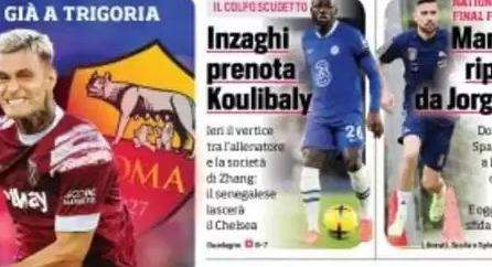 Prima CdS - Inzaghi prenota Koulibaly. Frattesi, è asta: la Roma è in prima fila