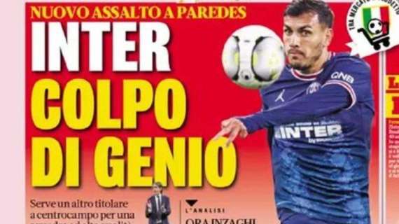 Prima GdS - Inter, nuovo assalto a Paredes. Il Milan tenta Scamacca