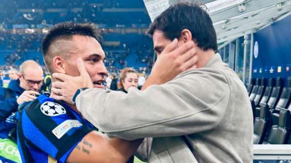 L'abbraccio di Lautaro e Milito dopo Inter-Stella Rossa, "connessioni" da sentire. Il Principe: "È sempre un piacere"