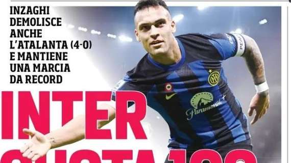  Prima CdS - Inter quota 100. Inzaghi demolisce anche l'Atalanta e mantiene una marcia da record