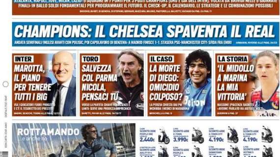 Prima pagina TS - Marotta, il piano per tenere tutti i big